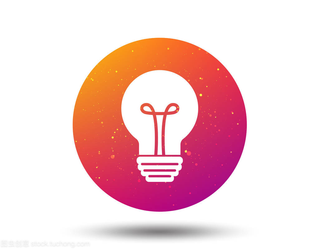 燈泡圖標。燈照明標志